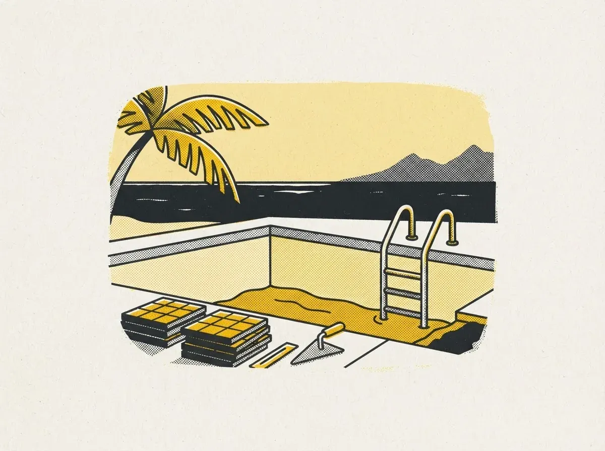 Illustration : piscinistes